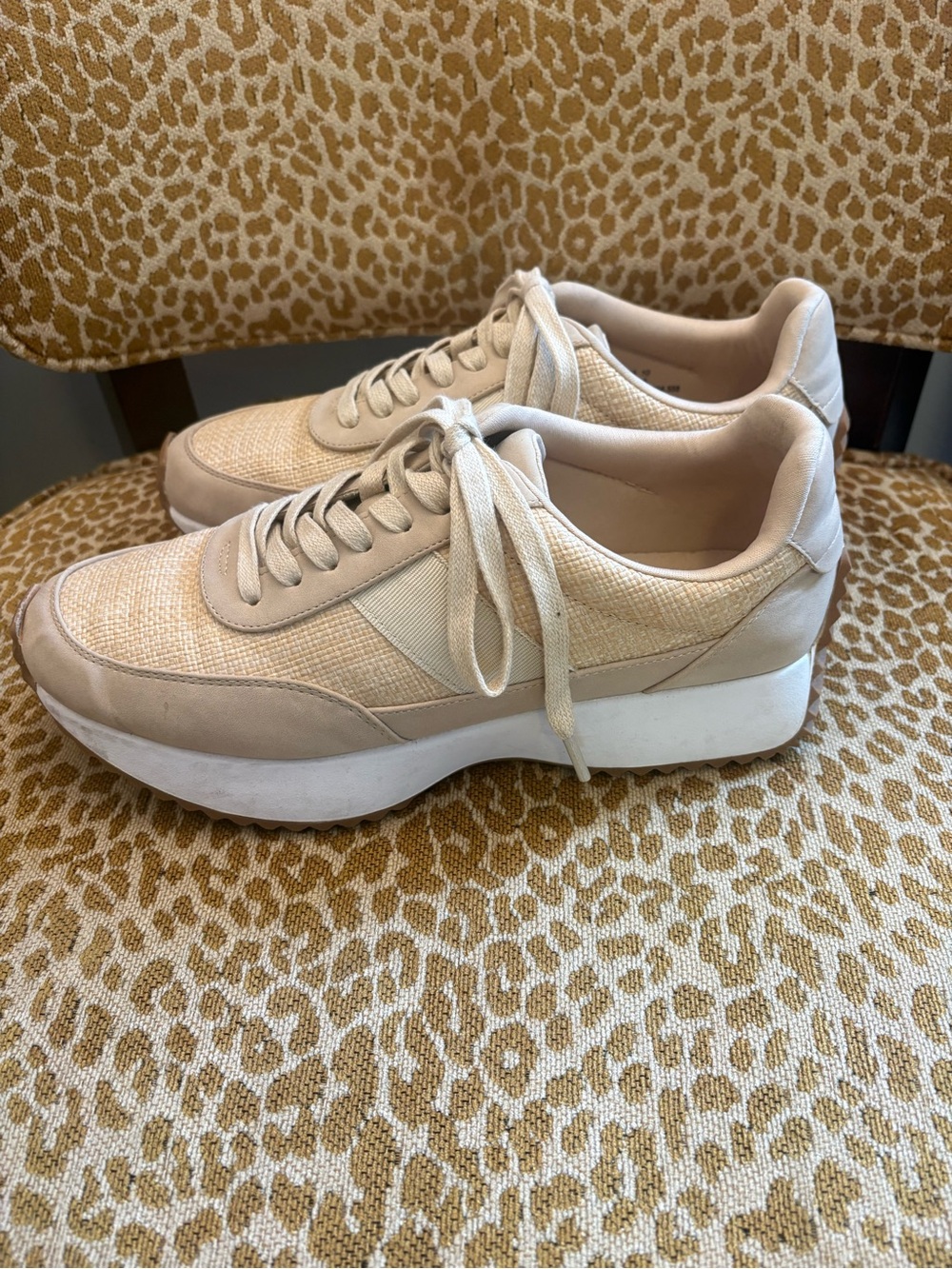 Dolce Vita Beige/Tan Platform Sneakers - Picture 2 of 7